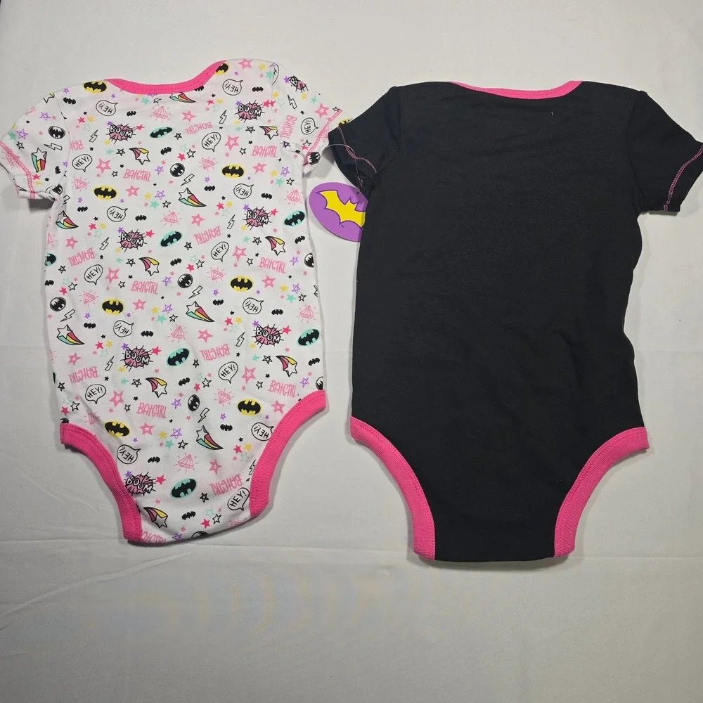 NWT Batgirl Baby Girls‎ 2 Pack Bodysuits Superhero Gift Set 18M